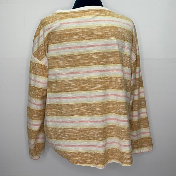 Sisstrevolution Size Small Long Sleeve T Shirt Washed Stripe Tee Repaired Flaw - Picture 9 of 9